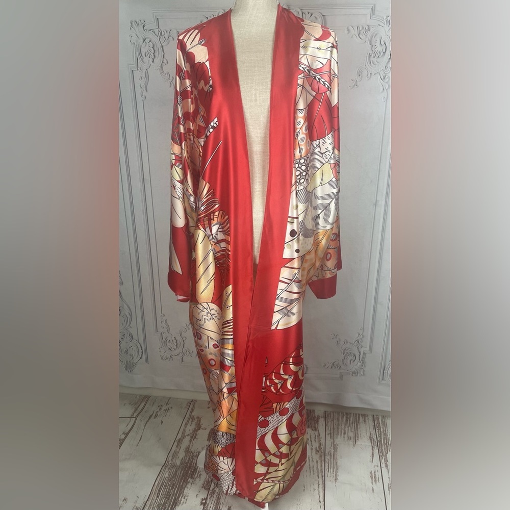 Kimono Casual Cárdigan Duster Bikini Swimsuit Coverup - Picture 13 of 14